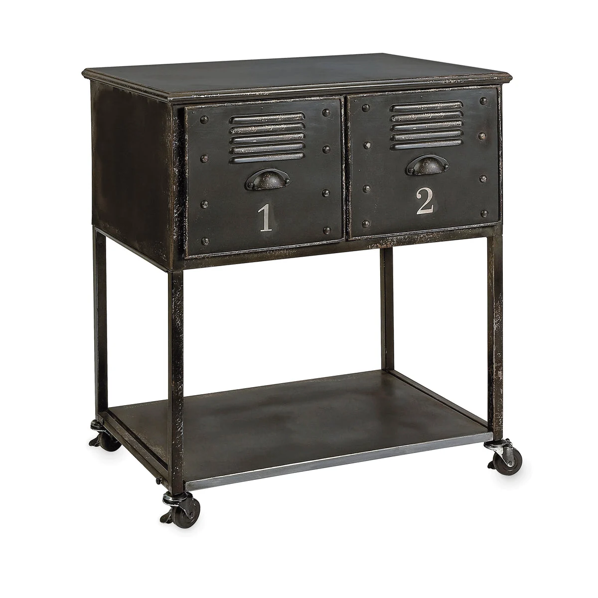 IMAX Worldwide Home Alastor 2-Drawer Rolling Cart Table