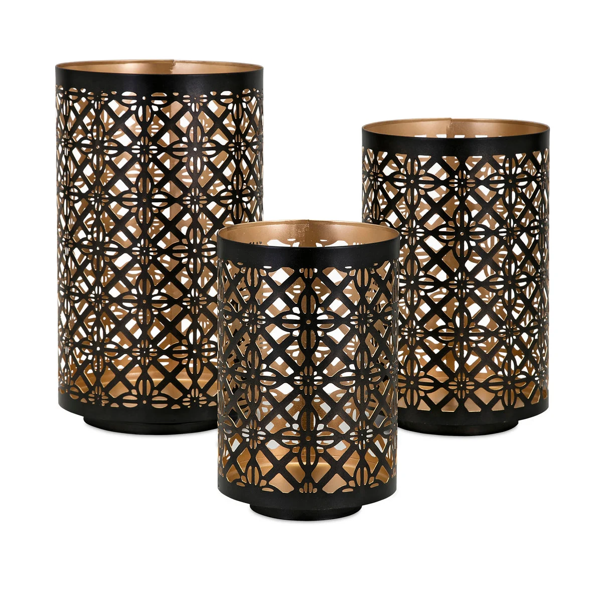 IMAX Worldwide Home Helena Pierced Lanterns - Set of 3