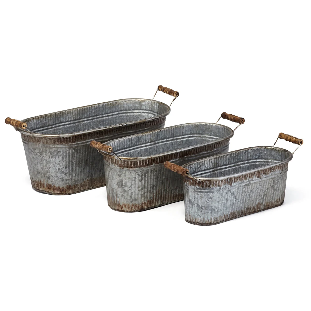 Imax Worldwide Home Prairie Planters - Set of 3