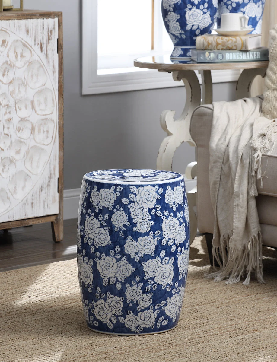 IMAX Worldwide Home Remy Ceramic Garden Stool