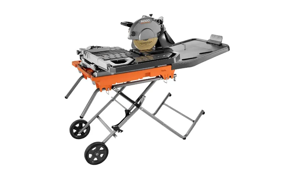 RIDGID R4092 10 in. Wet Tile Saw with Stand