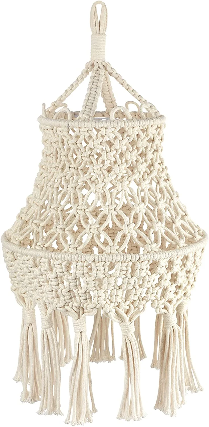 Bellini Boho Lamp Shade, Macrame Lamp Shade, Pendant Lamp Shade