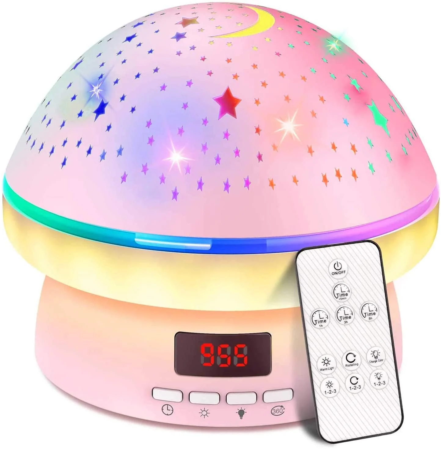 Toys for 3-8 Year Old Girls,Timer Rotation Star Night Light