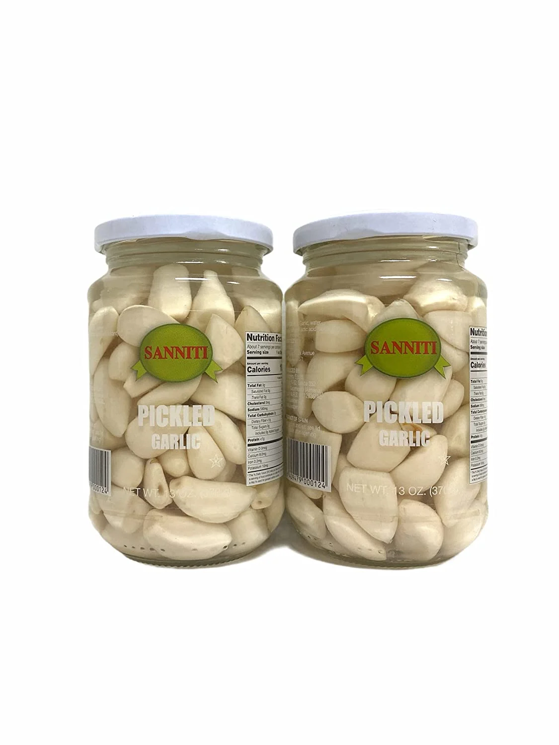 Sanniti Pickled Garlic, 13 oz (Pack of 2)