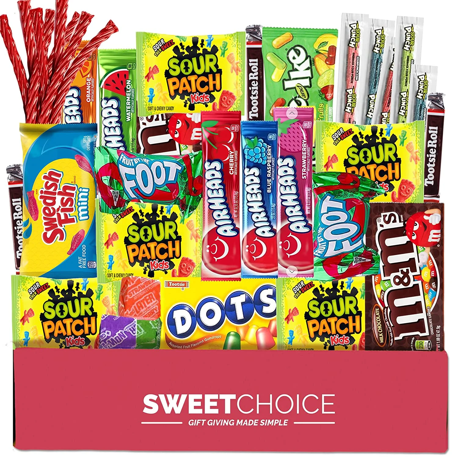Bite Sized Candy Gift box Care Package – (50 count) Easter 2022 A Sampler of Skittles