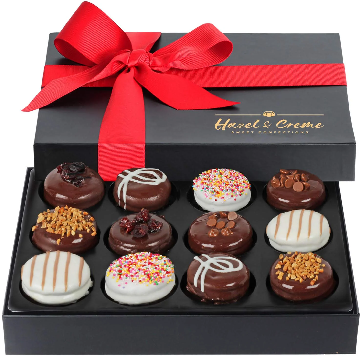 Hazel & Creme Cookies Gift Box – Anniversary Food Gift – Valentines Gourmet Food Gift For Women & Men