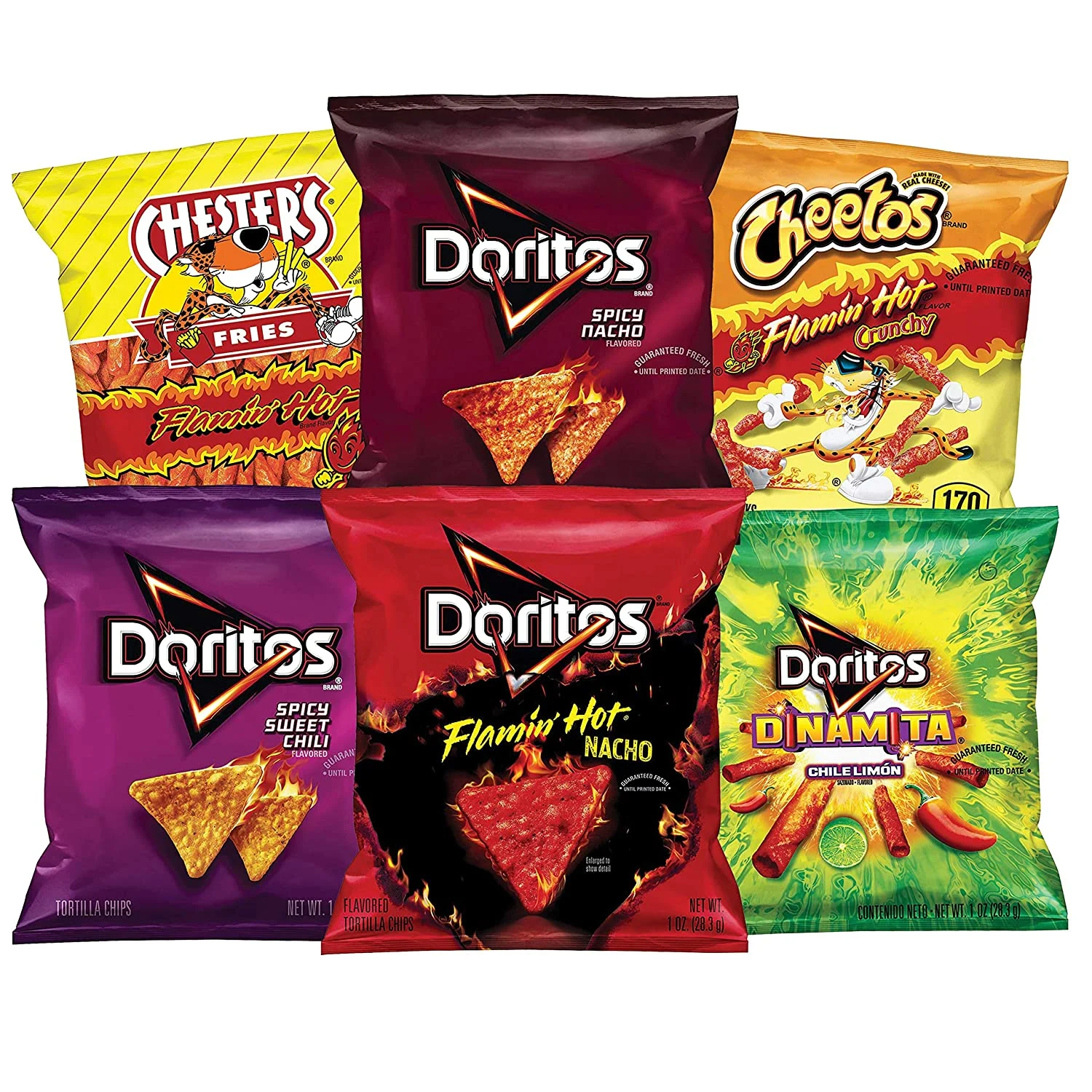 Frito-Lay Fiery Mix Variety Pack, 40 Count