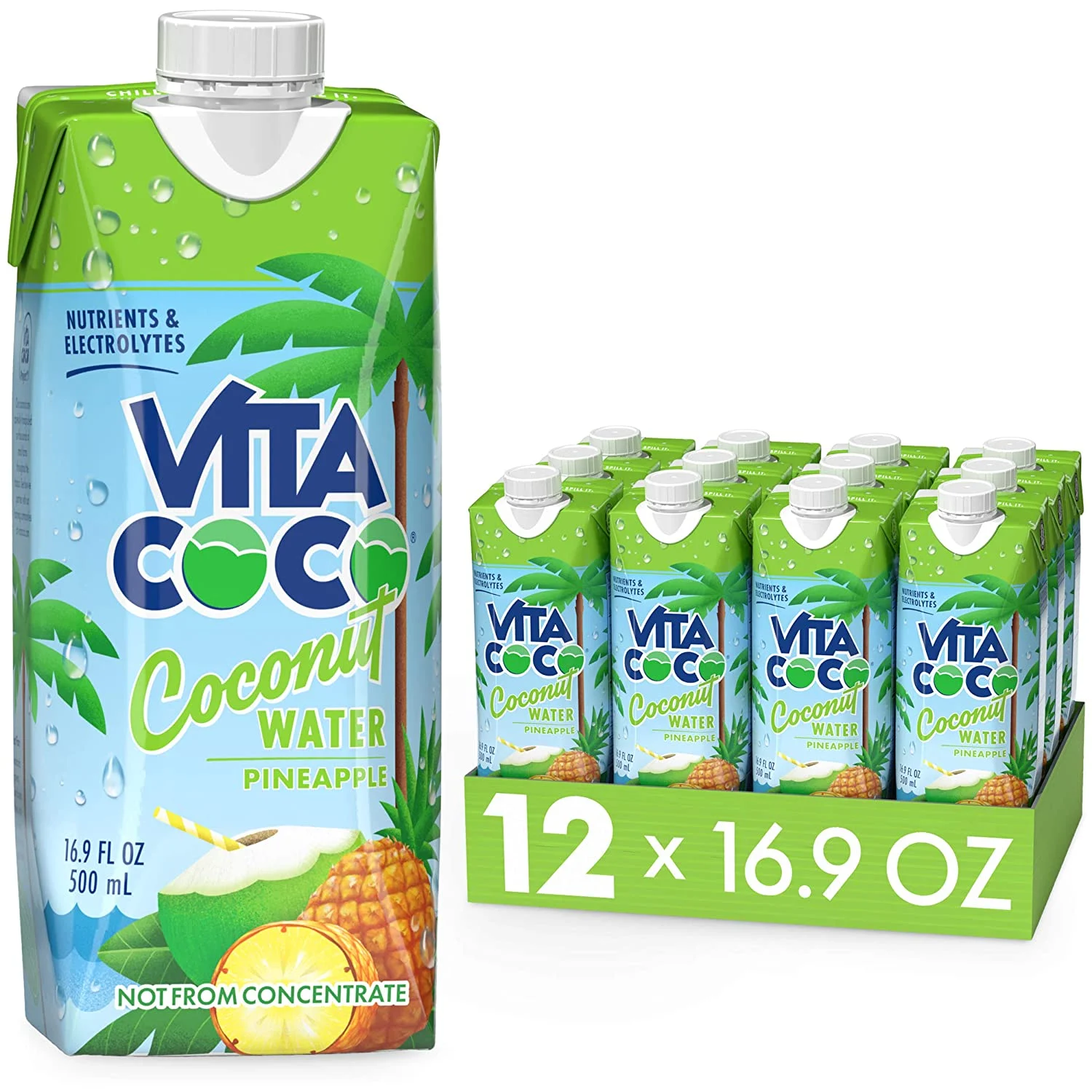 Vita Coco Coconut Water Naturally Hydrating Electrolyte Drink