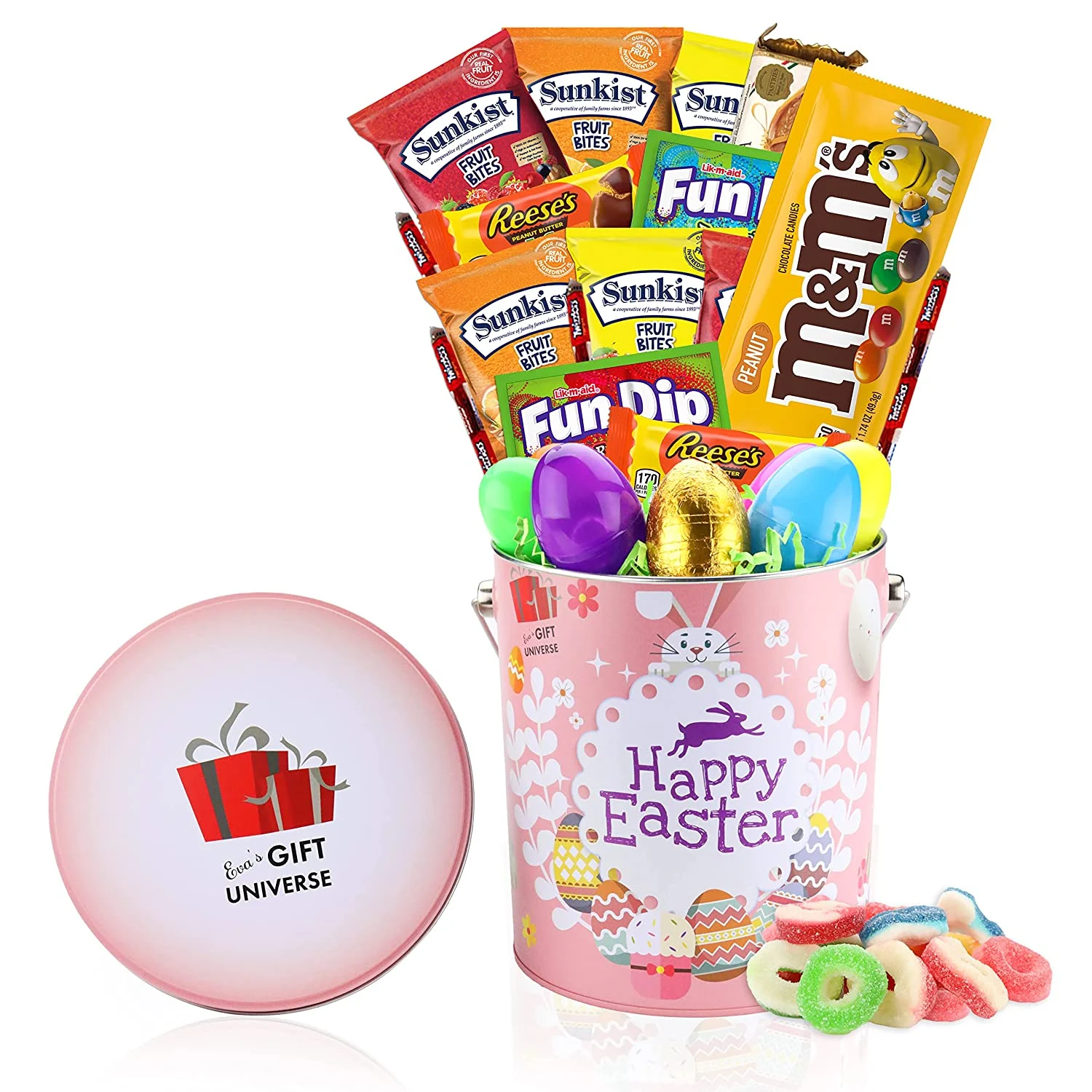 Easter Snack Gift Tin Basket – Easter Candy, Eggs, Easter Chocolates