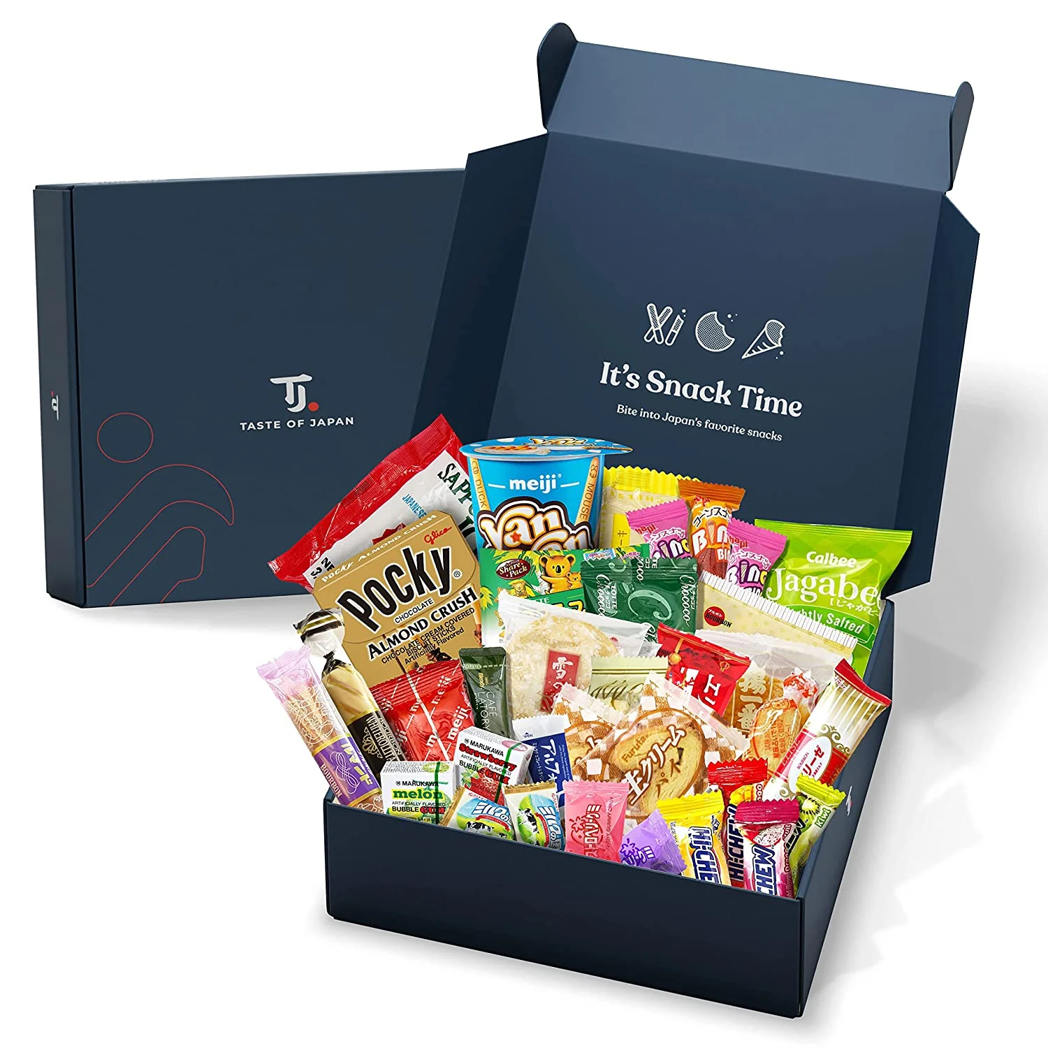 Premium Authentic Japanese Snacks & Candy Box – 40+ pcs Asian Japanese Food Gift Box
