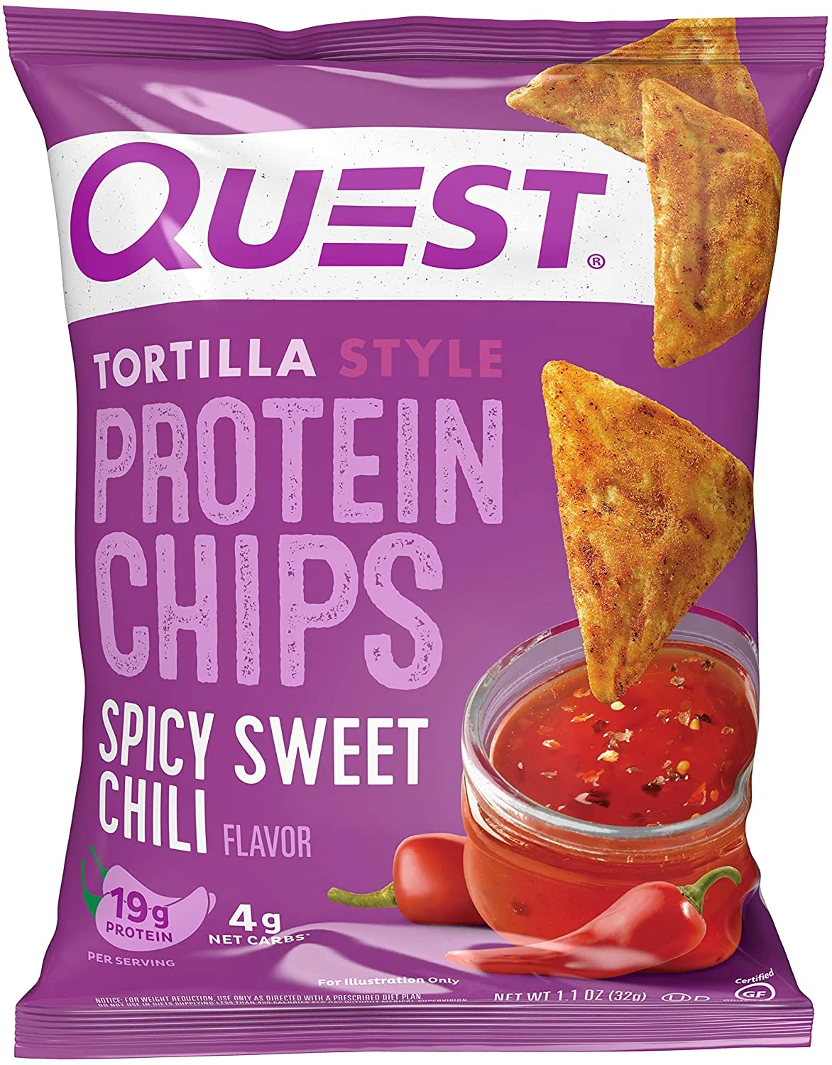 Quest Nutrition Tortilla Chip Spicy Sweet Chili 1.1oz – 12ct