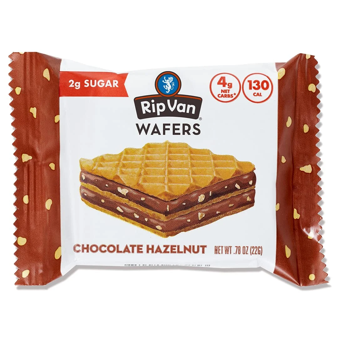 Rip Van Chocolate Hazelnut Wafer Cookies – Healthy Snacks – Non GMO Snack – Keto Snacks – Low Carb