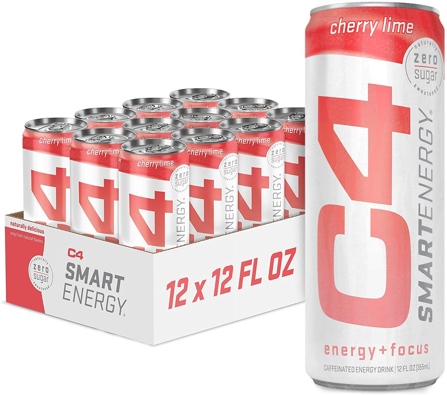Cellucor C4 Smart Natural Energy Drinks with Zero Sugar and Zero Calories, Sugar Free, Zero Carbs