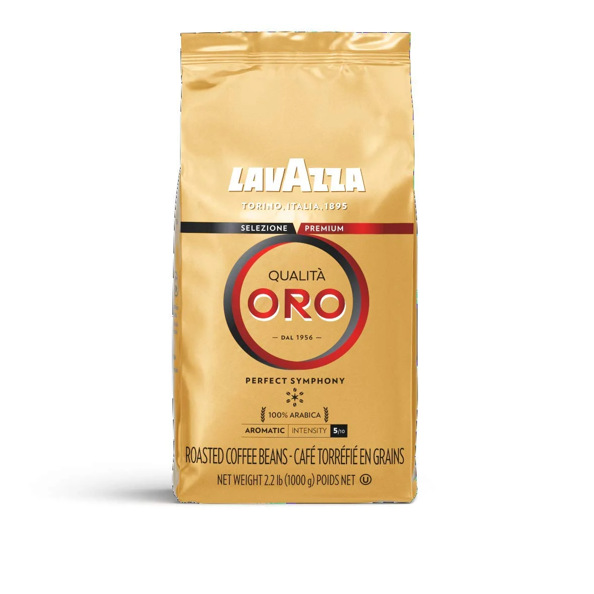 Lavazza Qualita Oro – Whole Bean Coffee, 0.55 Pound (Pack of 4)
