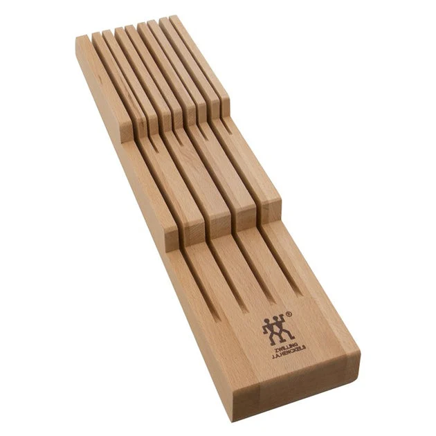 Zwilling 8-Slot Beechwood In-Drawer Knife Organizer