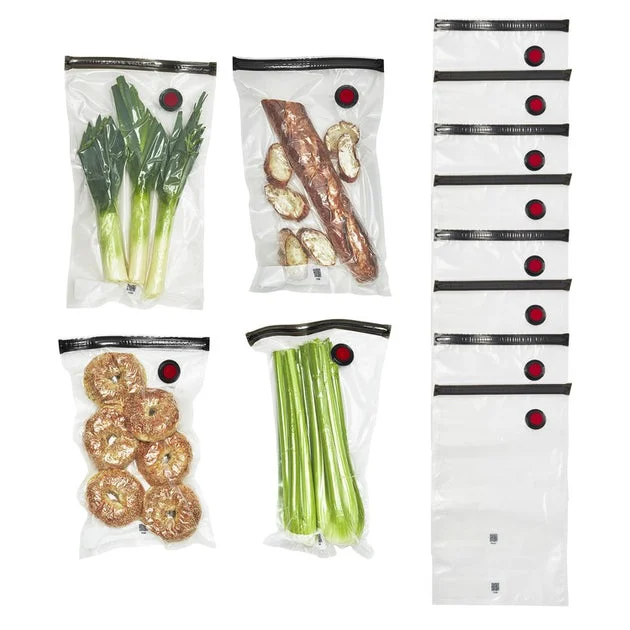Fresh and Save Large 12-Piece Vacuum Storage Bag Set in Brown Box