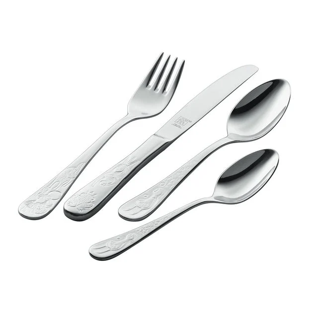 Twin Kids Grimm's Fairytales Four-Piece 18/10 Stainless Steel Flatware Set