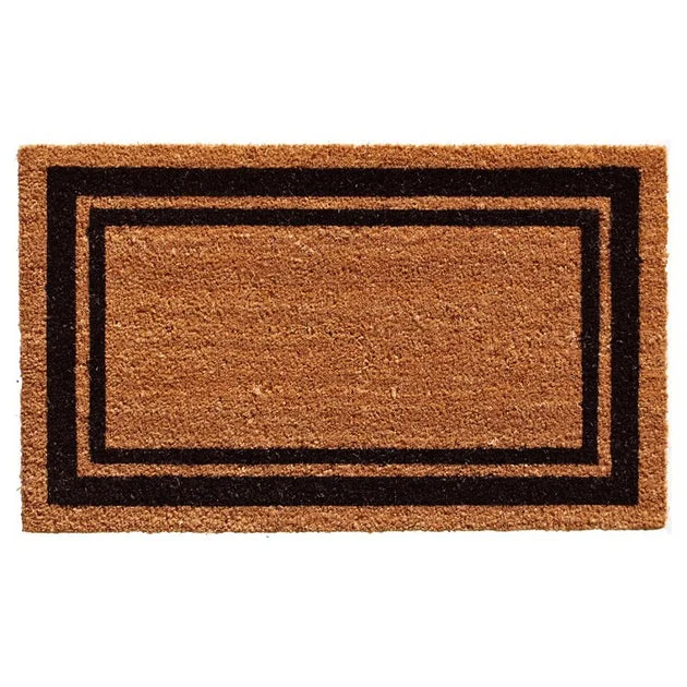 Black Border 18" x 30" Doormat