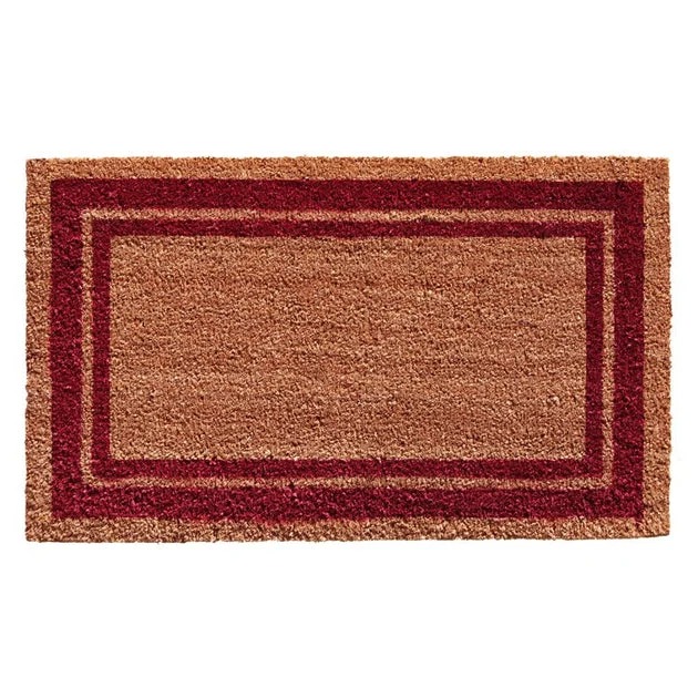 Burgundy Border 24" x 36" Doormat