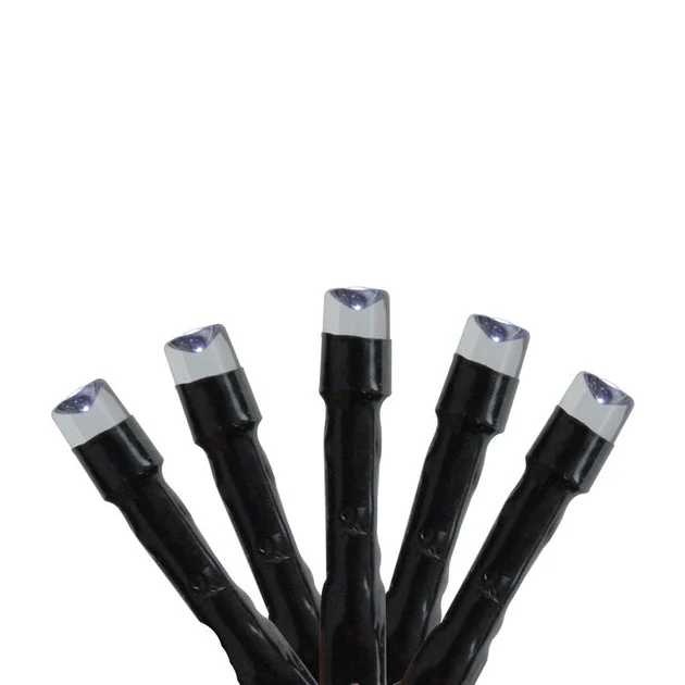480-Count Cool White Battery-Operated LED Eight-Function Christmas Light Set with 117' Black Wire