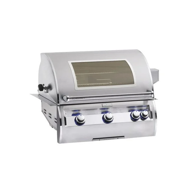 Grill FireMagic Echelon Propane 30 x 22 Inch Built-In with Rotisserie and Infrared Side Burner Stainless Steel Magic View Window