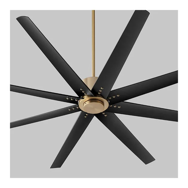 Fleet 72" Eight-Blade Ceiling Fan - Aged Brass