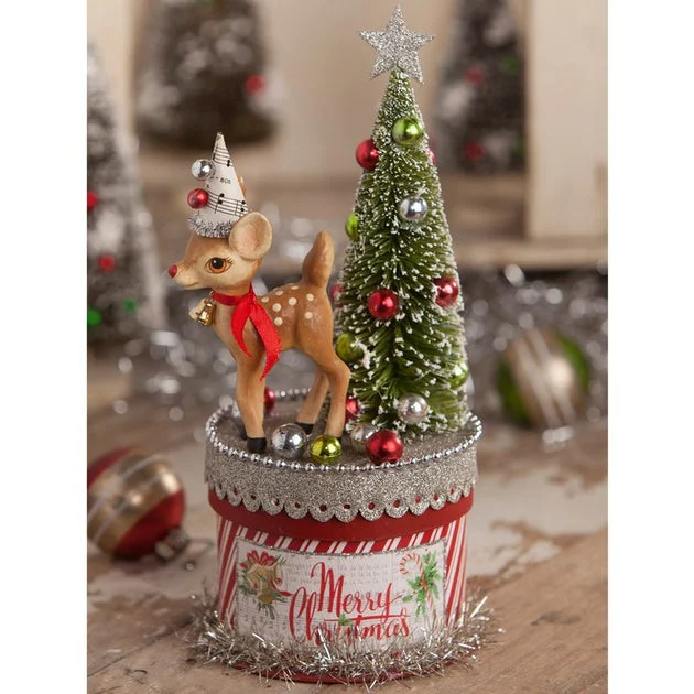 Retro Deer on Box Small