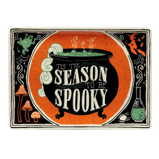 Scaredy Cat 14" x 10" Rectangular Platter