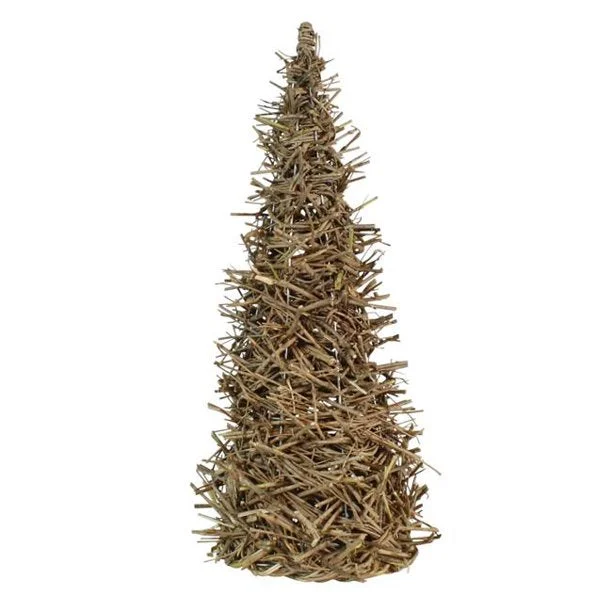 Benzara Wooden Rustic Accent Decor with Cork Branch Tree Design, Medium, Brown