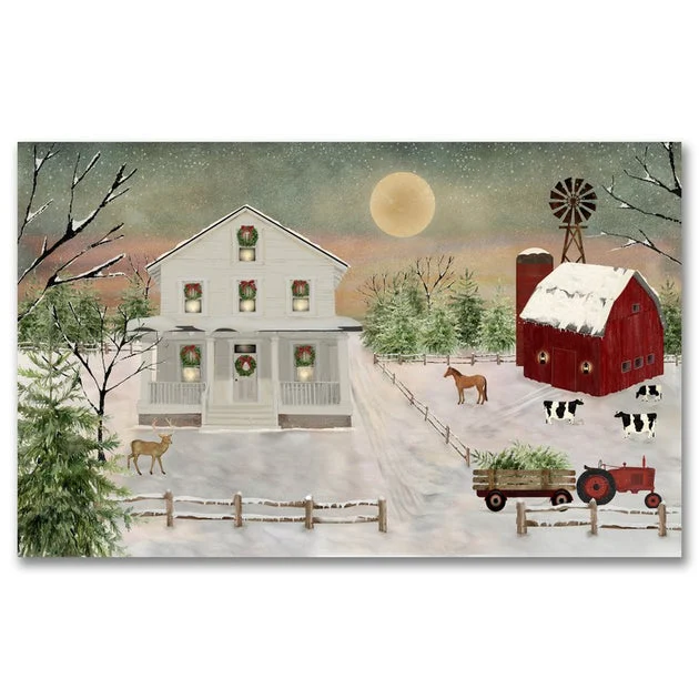 Christmas At The Shore Wood Wall Sign