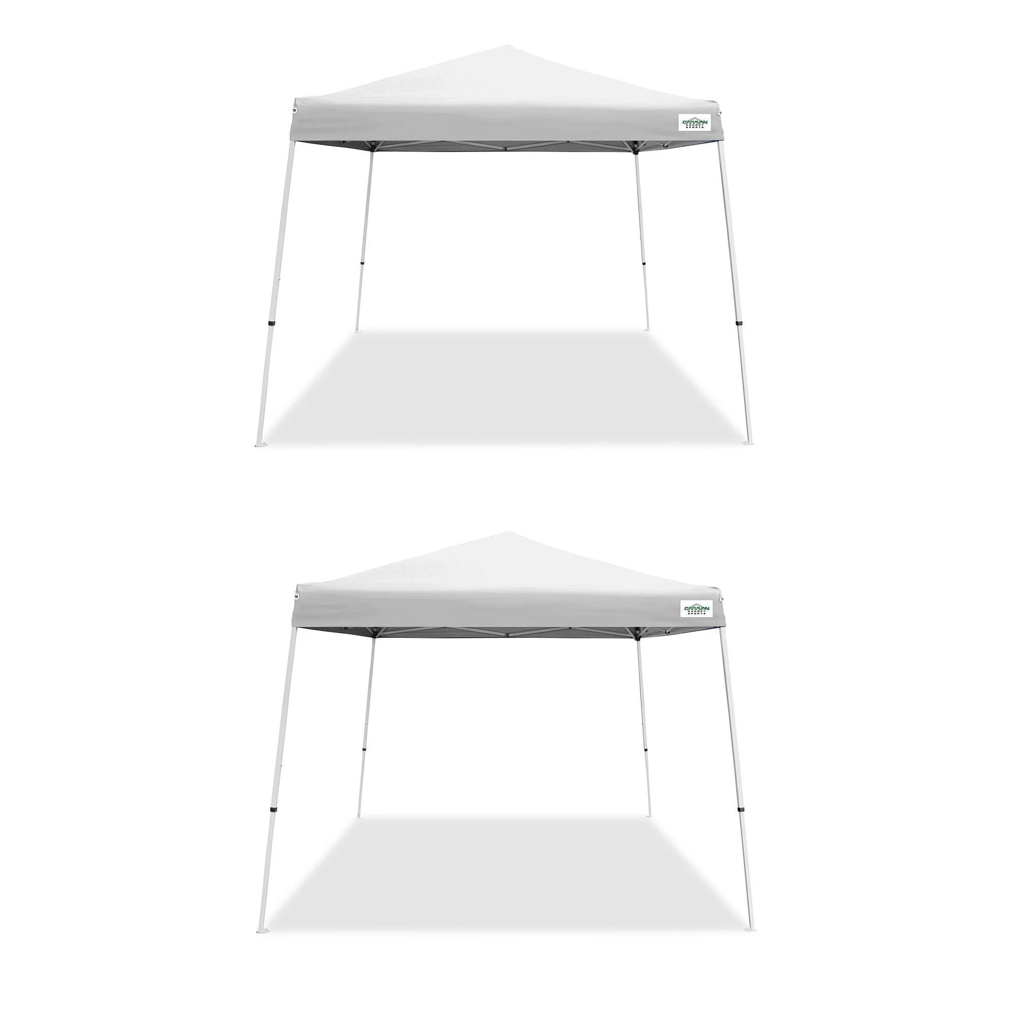 Caravan Canopy V Series 2 10'x10' Entry Level Angled Leg Instant Canopy (2 Pack)