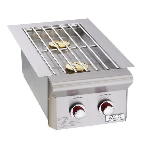 Grill American Outdoor Grill T-Series Natural Gas 11-1/2 x 8-1/2 x 22-3/4 Inch Double Side Burner Stainless Steel