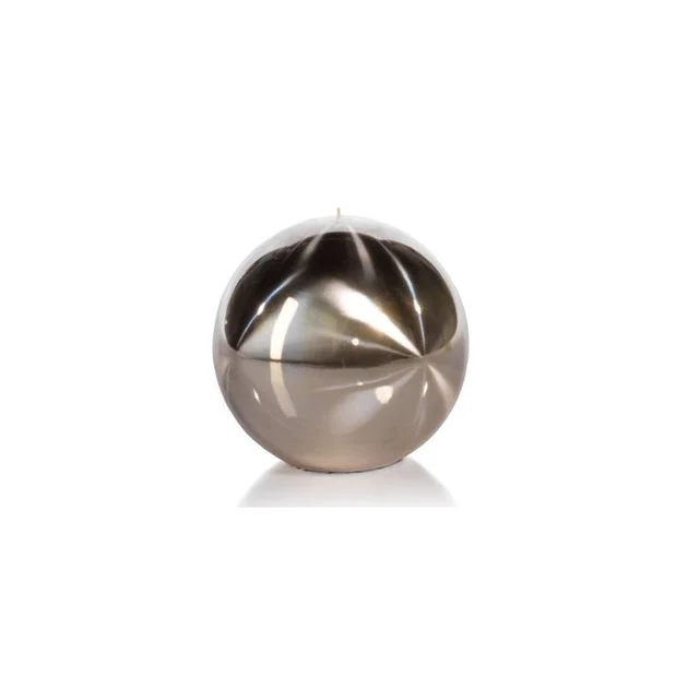 6" Titanium Gold Ball Candle
