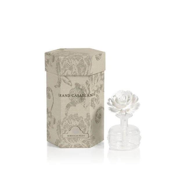 Mini Grand Casablanca Porcelain Diffuser - Moroccan Peony