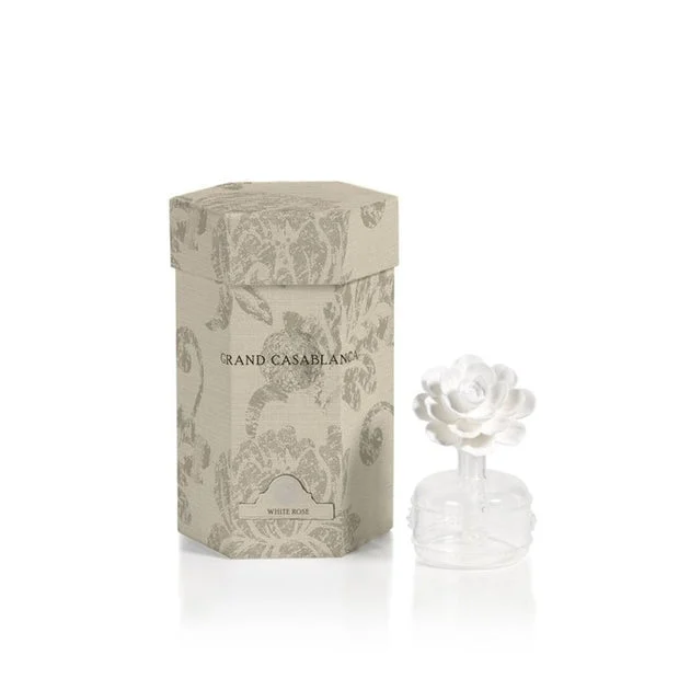 Mini Grand Casablanca Porcelain Diffuser - White Rose