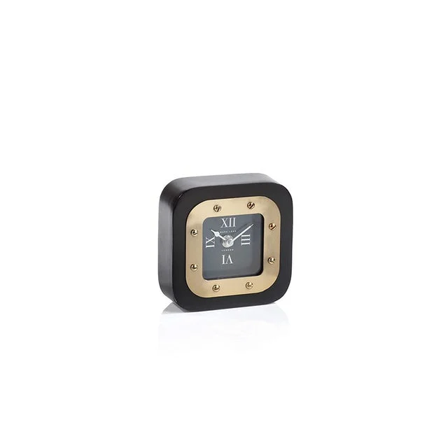Mark Lane Small Black Table Clock