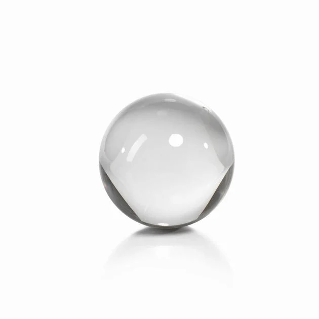 Jacy 3.5" Diameter Crystal Glass Balls Set of 2