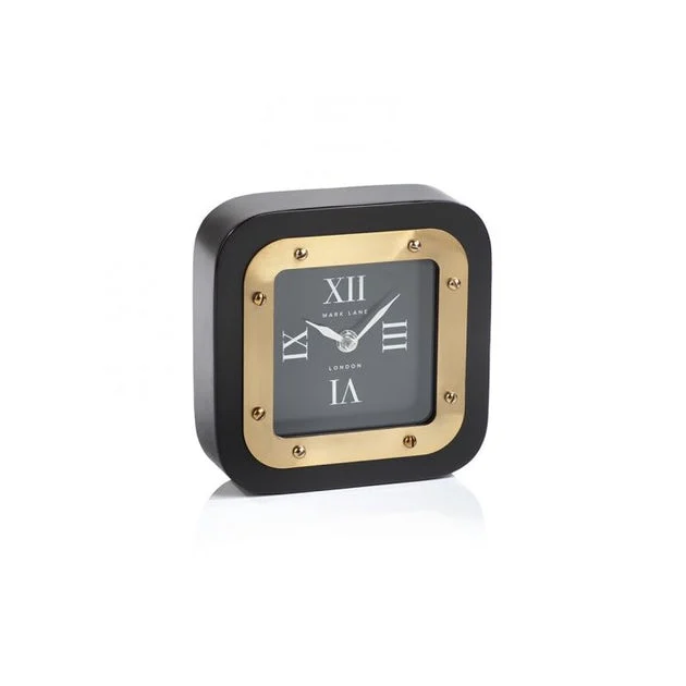 Mark Lane Large Black Table Clock