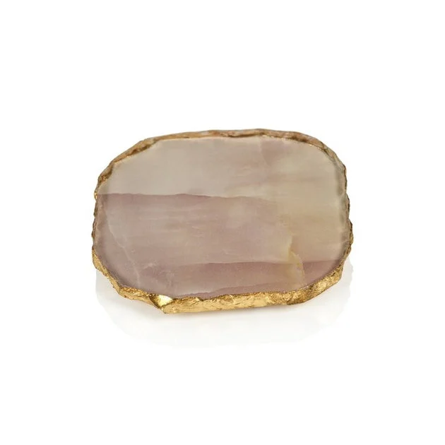 Viken Agate Marble Glass Coasters Set of 4