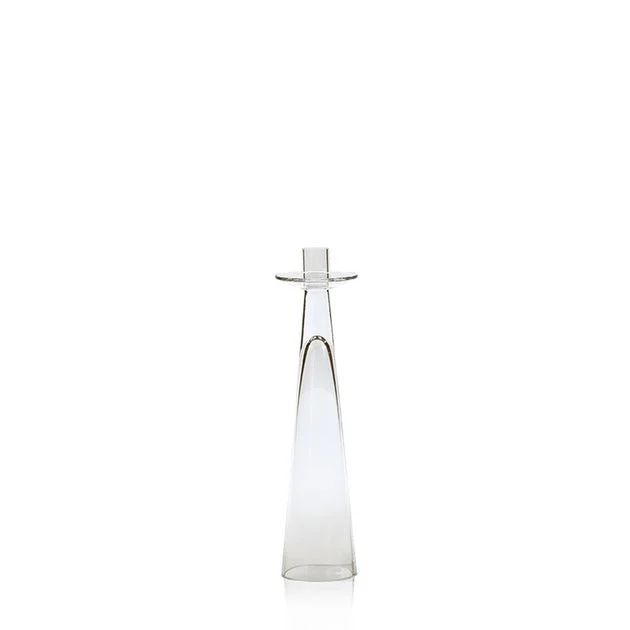 Alina Small Glass Taper Candle Holder