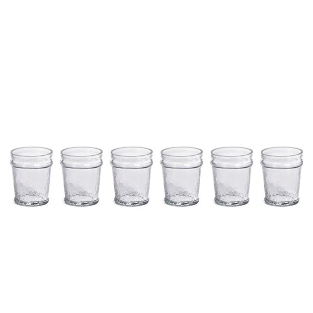 Garan Hammered Double Old Fashioned Glasses Set of 6