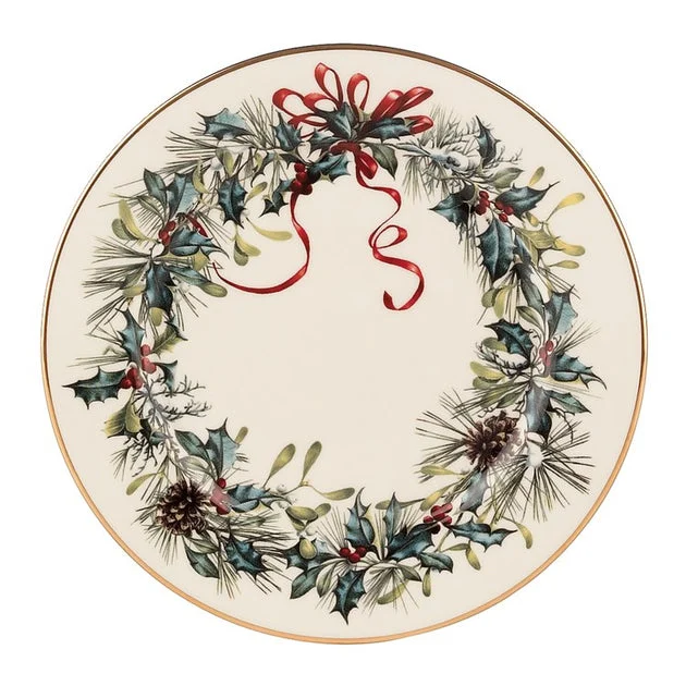 Winter Greetings Bread Plate