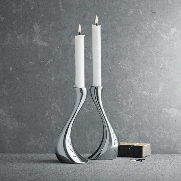Cobra Medium Candlesticks Set of 2