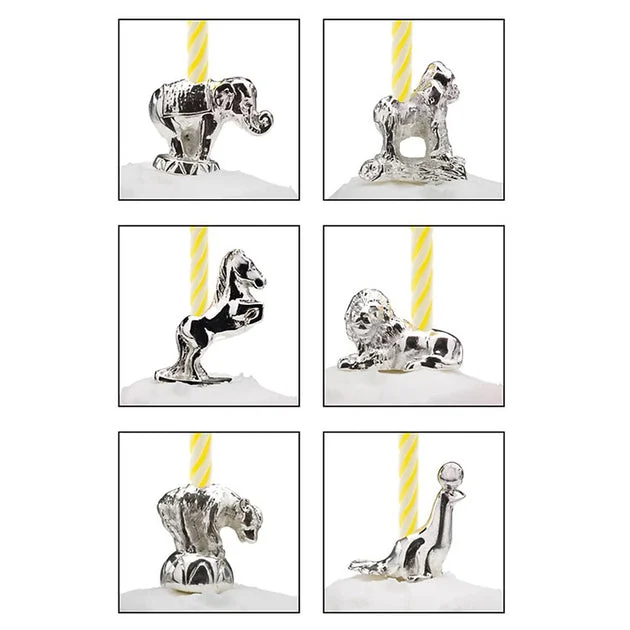 Let's Celebrate Six-Piece Circus Animals Candles Set