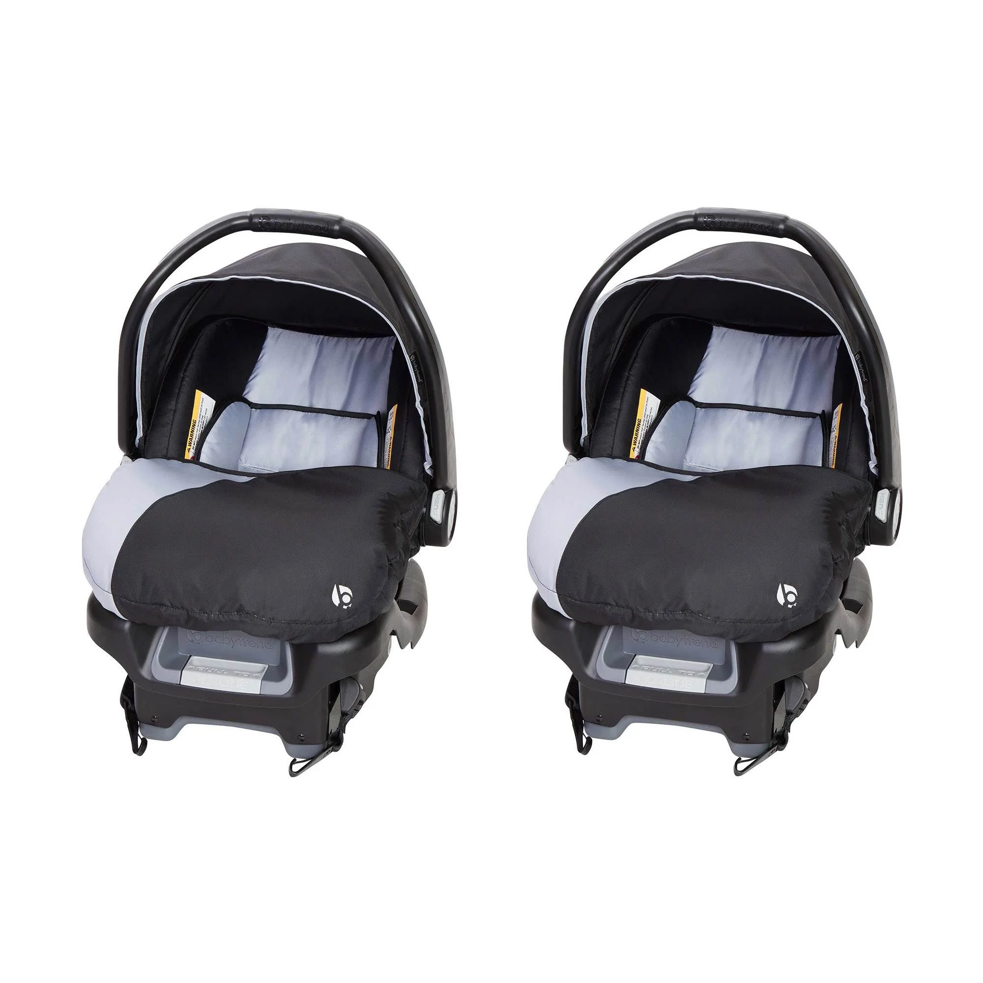 Baby Trend Ally Baby Infant Car Seat Travel System with Cover, 2-Pack, Stormy