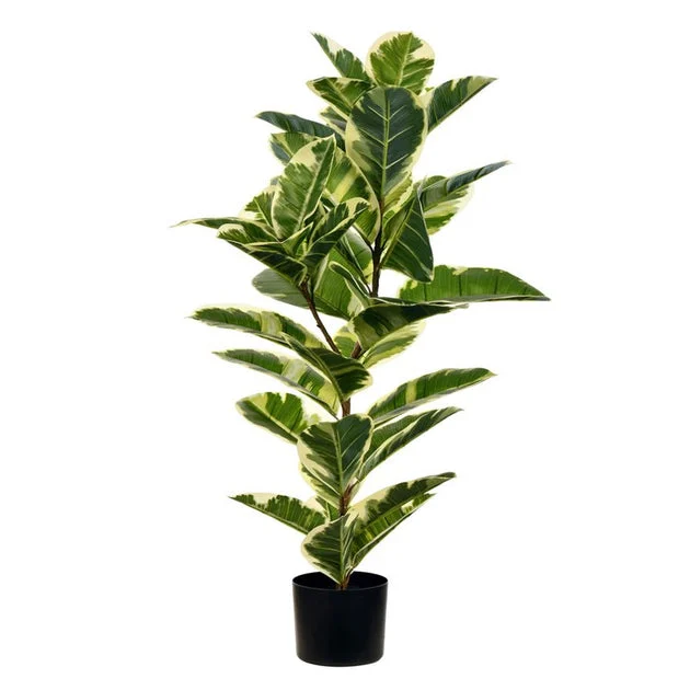 40" Artificial Dieffenbachia with Real Touch Leaves in Plastic Pot