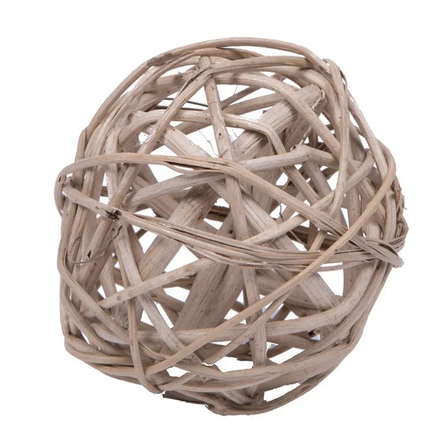 4" Dried and Preserved Natural White Lata Balls 25-Pack