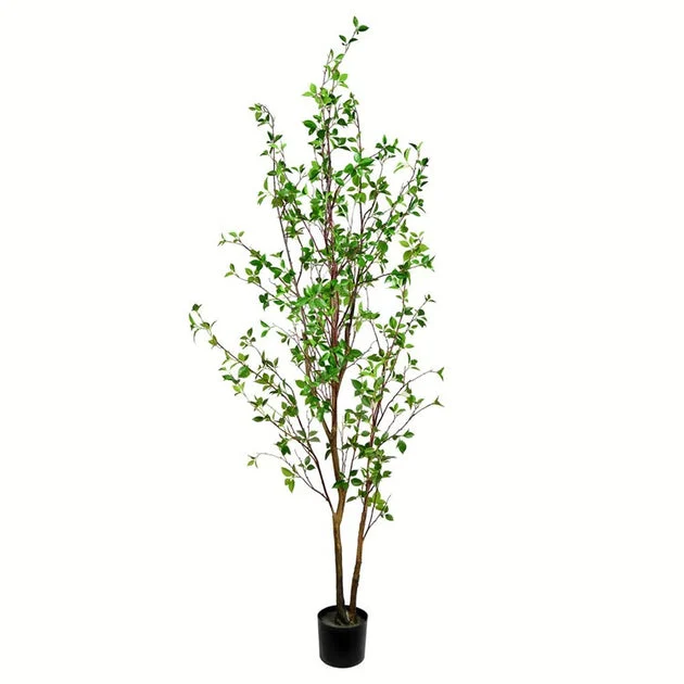 84" Artificial Baby Leaf Tree in Pot