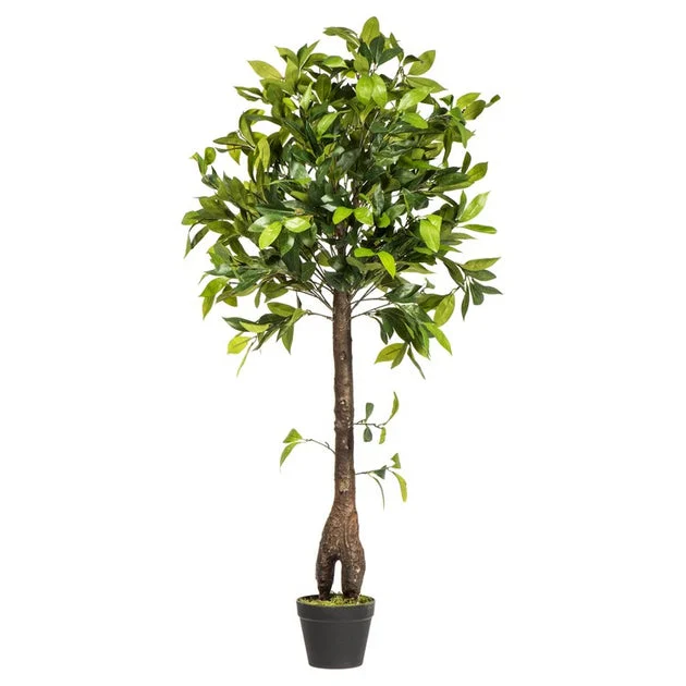 50" Artificial Camellia Tree in Plastic Pot