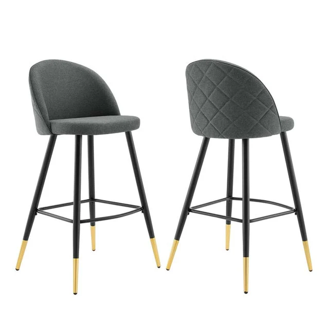 Cordial Fabric Bar Stools Set of 2